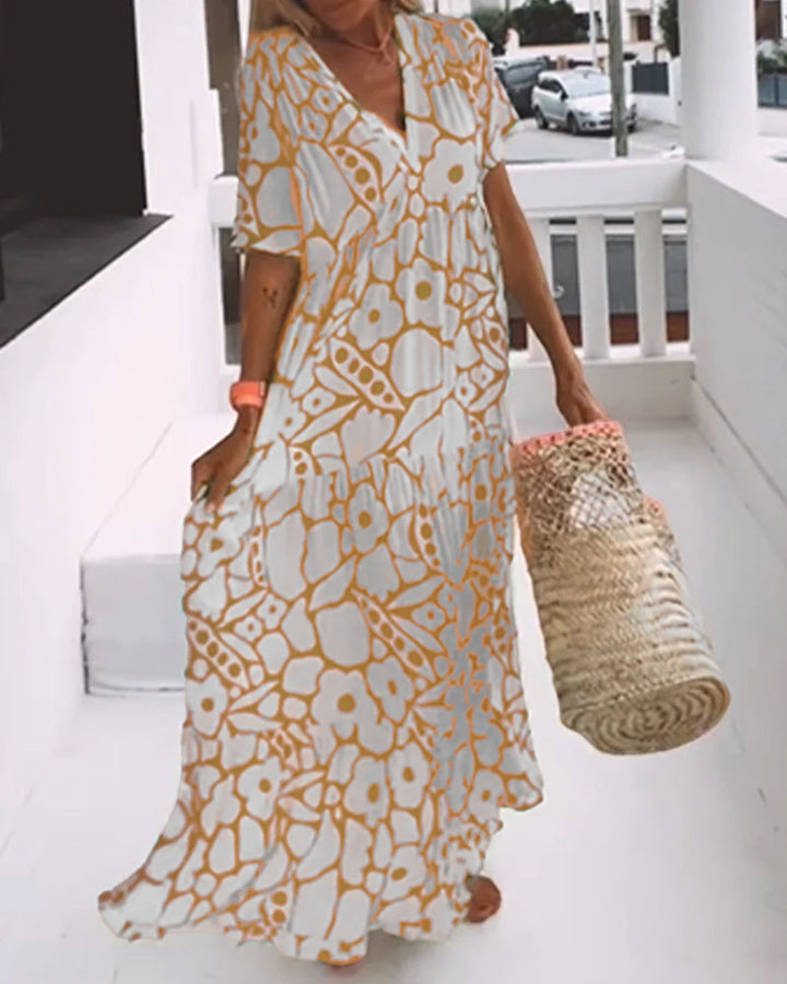 Maya - Printed Midi Dress