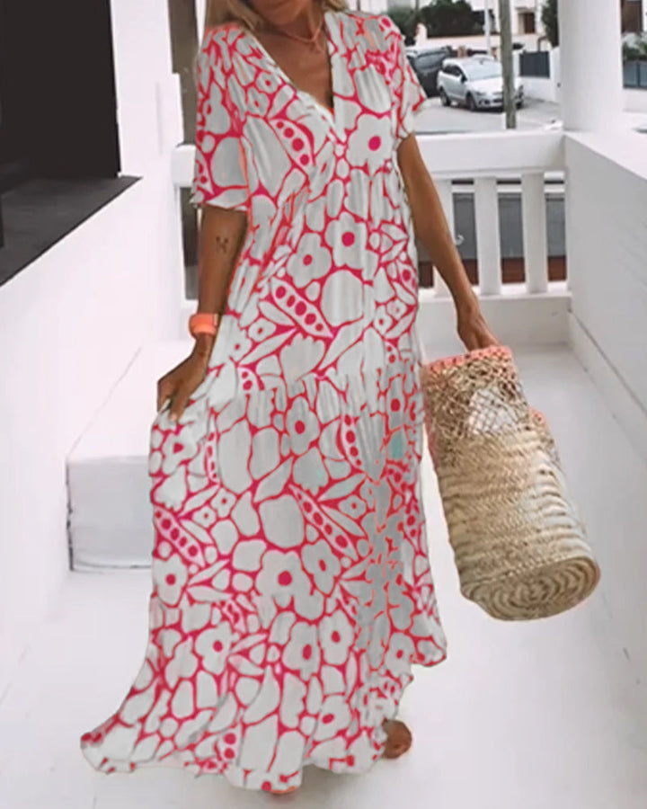 Maya - Printed Midi Dress