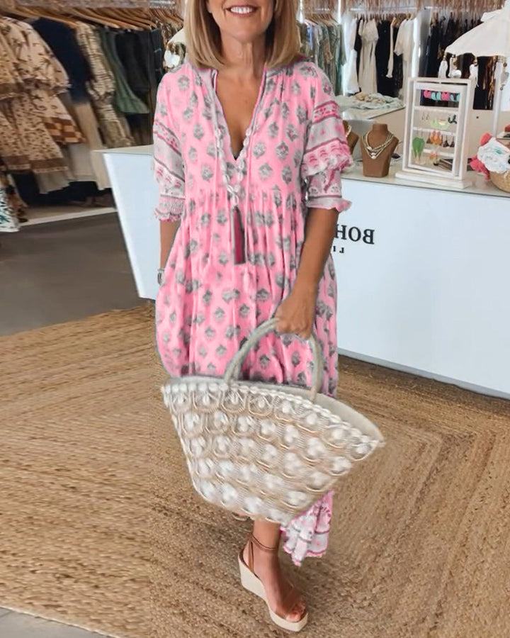 Tārehu - Printed Dress