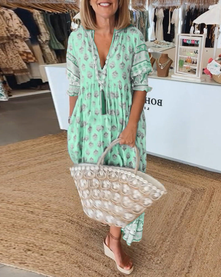 Tārehu - Printed Dress