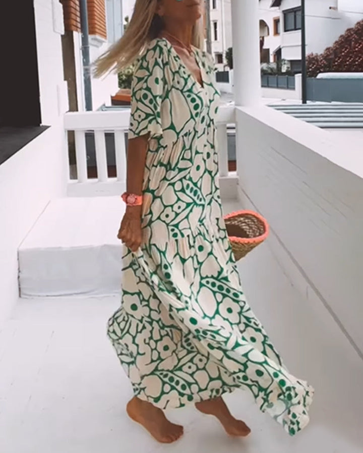 Maya - Printed Midi Dress