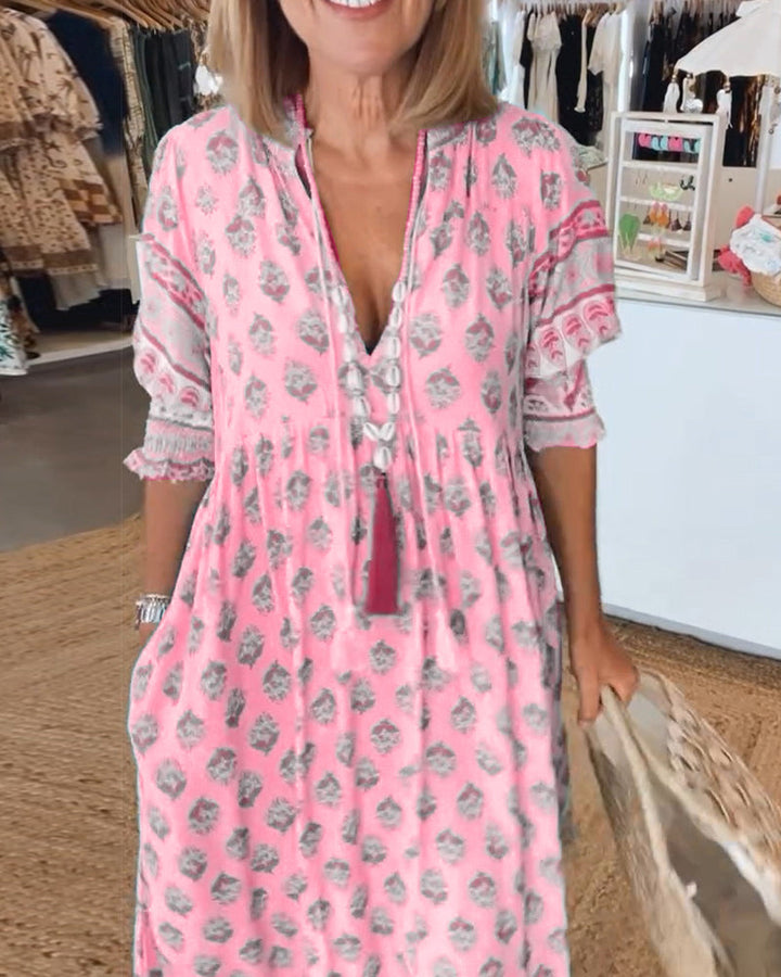 Tārehu - Printed Dress