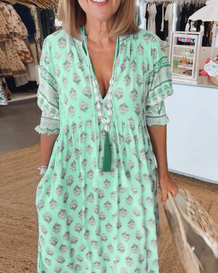 Tārehu - Printed Dress