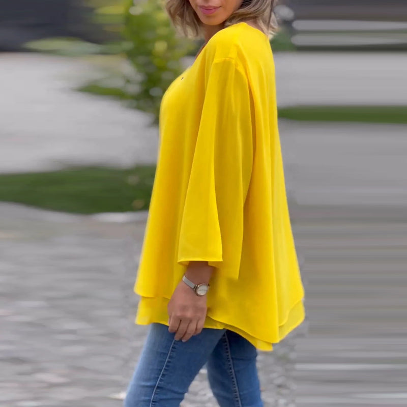 Eloise - Flowy Zip Top