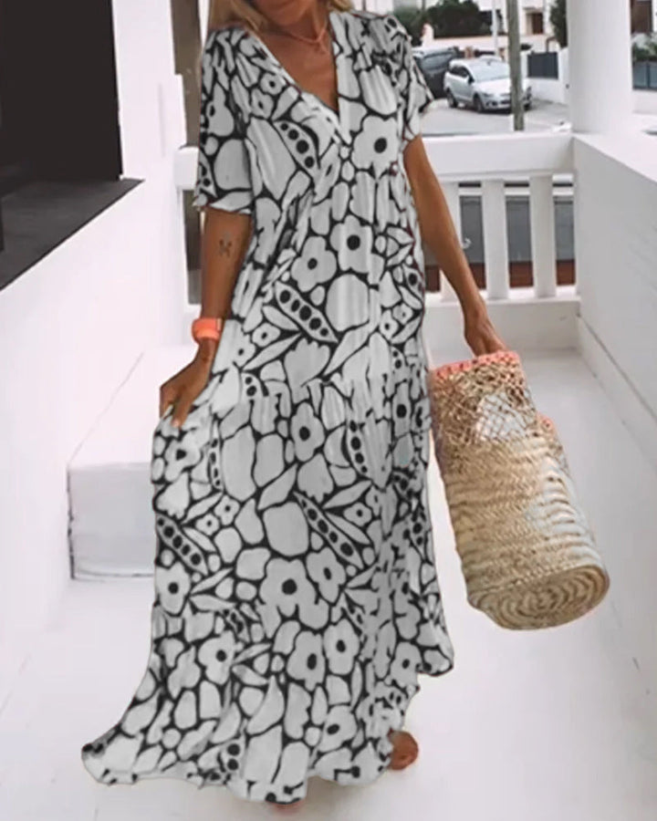 Maya - Printed Midi Dress