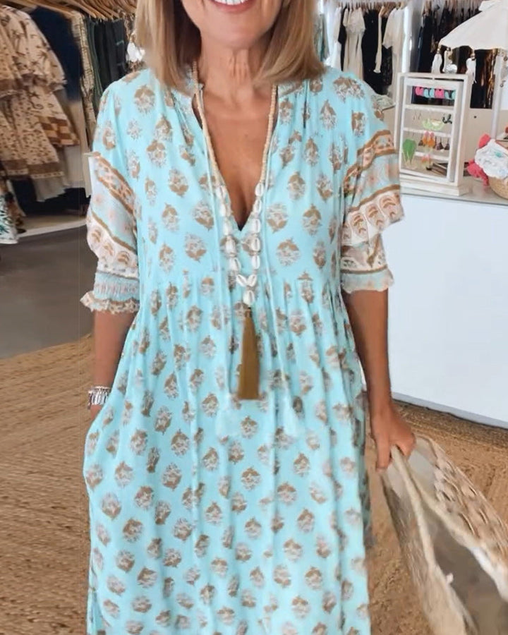 Tārehu - Printed Dress