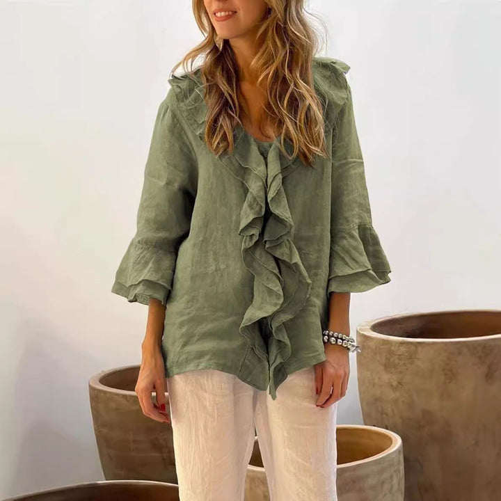 Jolie - Stylish Ruffled Blouse
