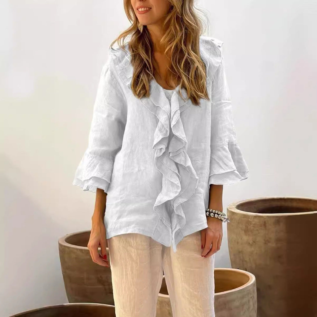 Jolie - Stylish Ruffled Blouse